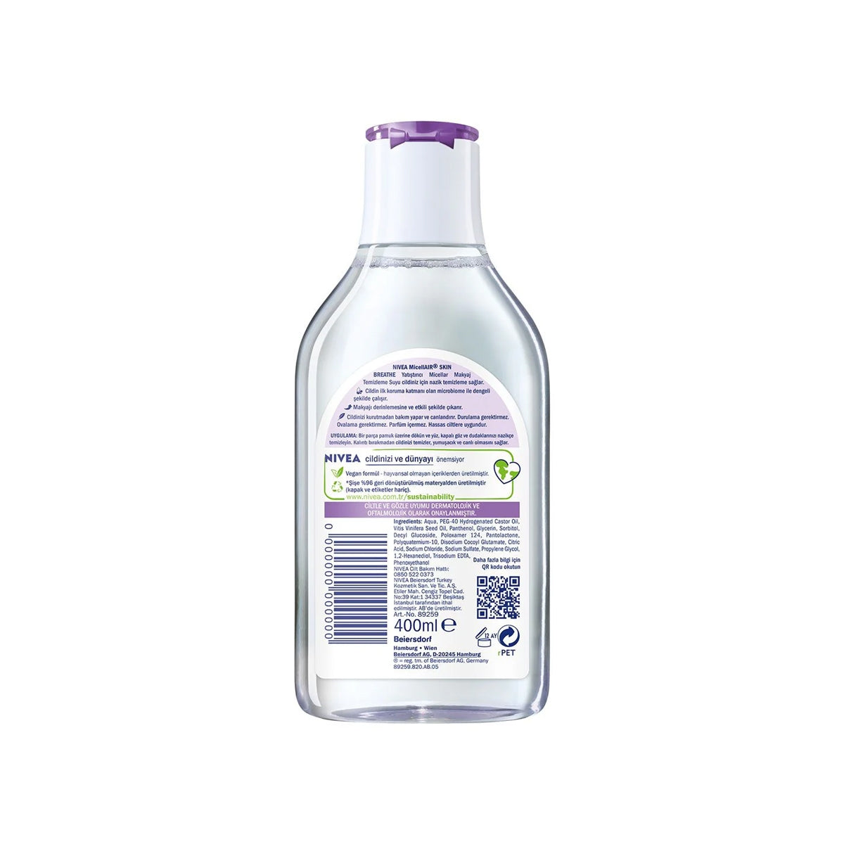 Micellair Makyaj Temizleme Suyu Hassas Ciltler 400 ml




