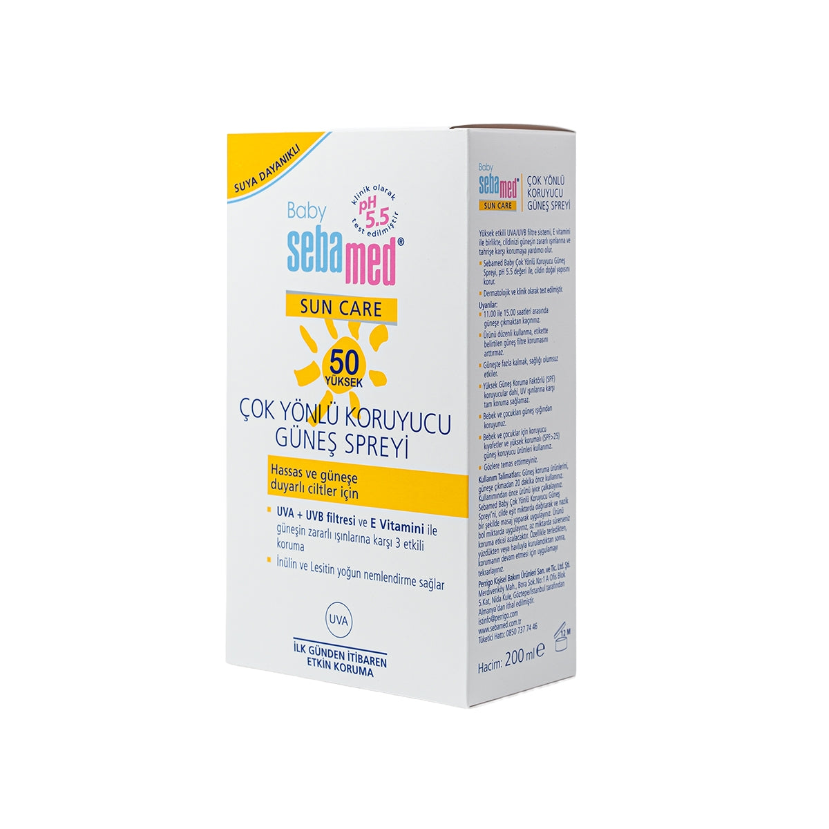 Bebek Güneş Spreyi SPF50 200 ml