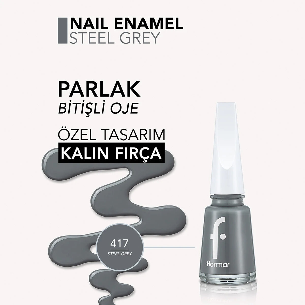 Nail Enamel Steel Gray 417




