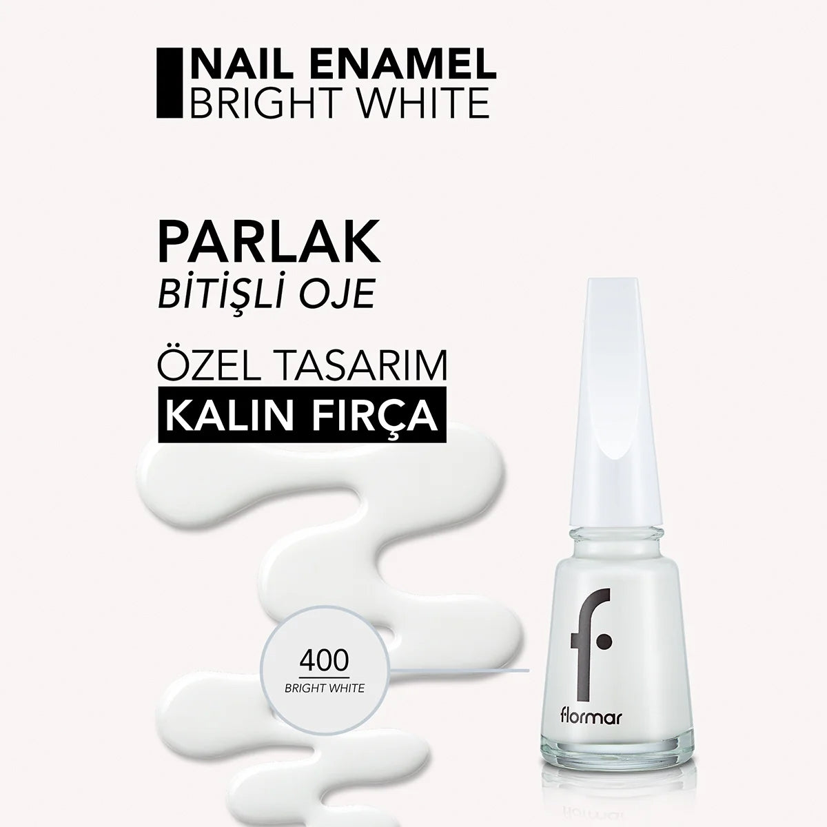 Nail Enamel Bright White 400




