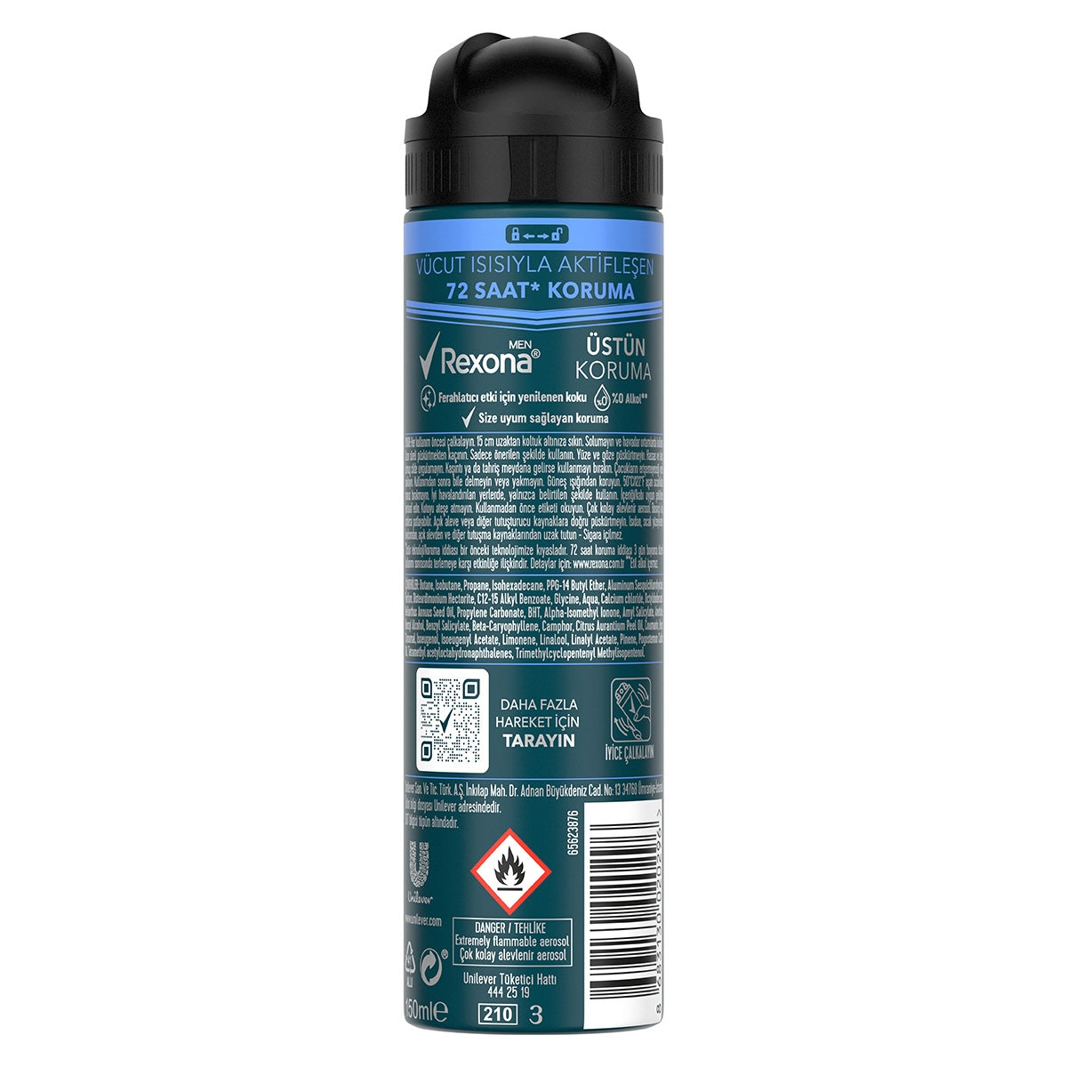 Erkek Deo Sprey Invisible Ice 150 ml