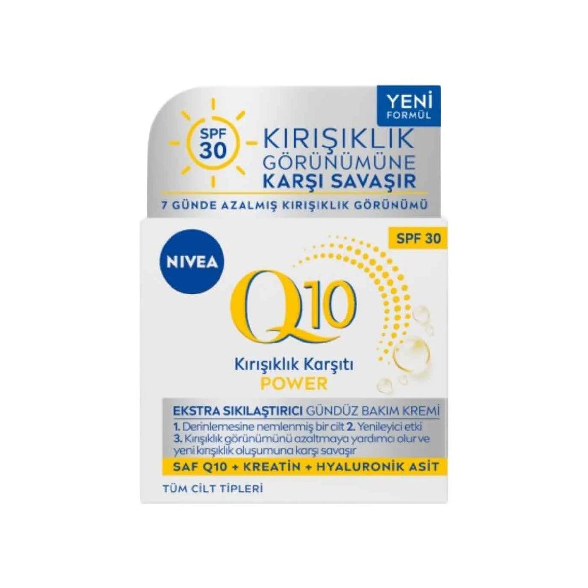 Q10 Power Kırışıklık Karşıtı Ekstra Sıkılaştırıcı Gündüz Yüz Bakım Kremi
50ml



