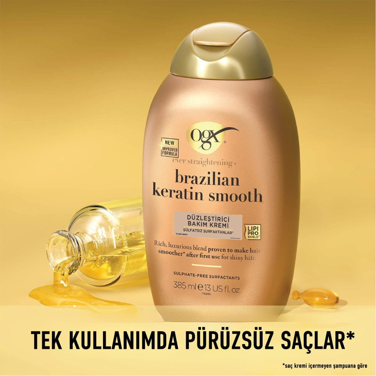 Brazilian Keratin Smooth Düzleştirici Saç Kremi 385 Ml