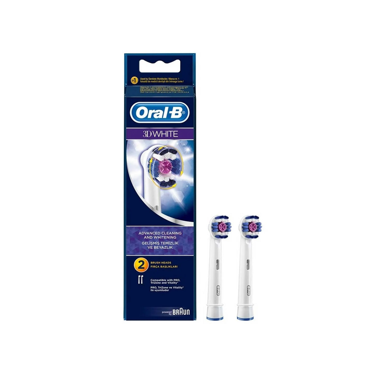 Diş Fırçası Yedek Başlık Pro White