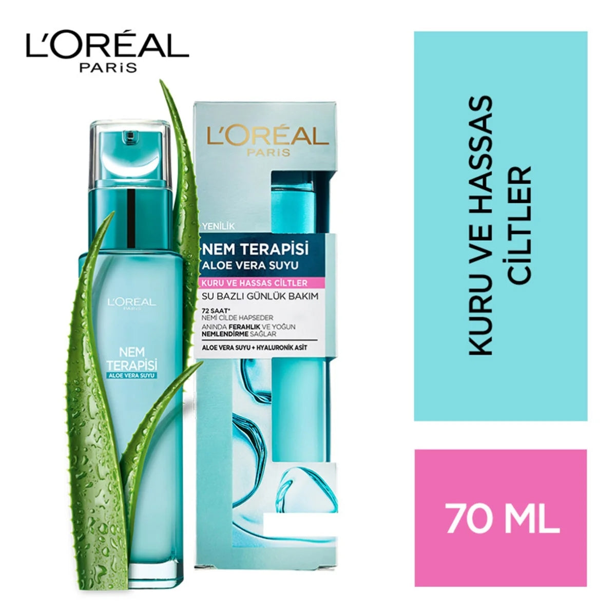 Nem Terapisi Aloe Vera Suyu Bakım Kremi Hassas 70 ml




