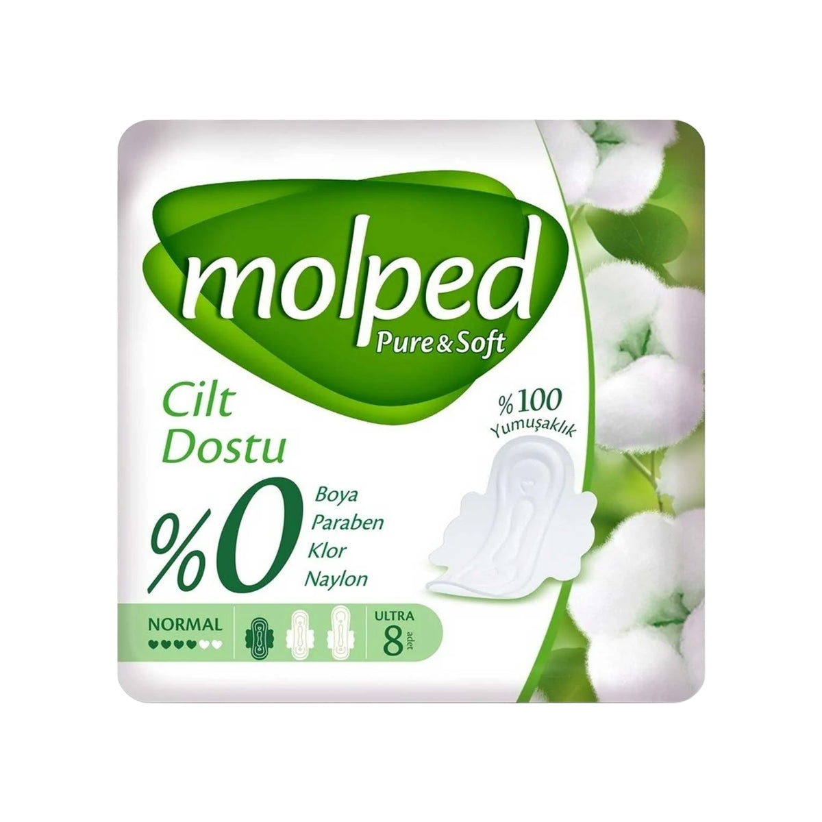 Pure and Soft Hijyenik Ped Normal 8’li