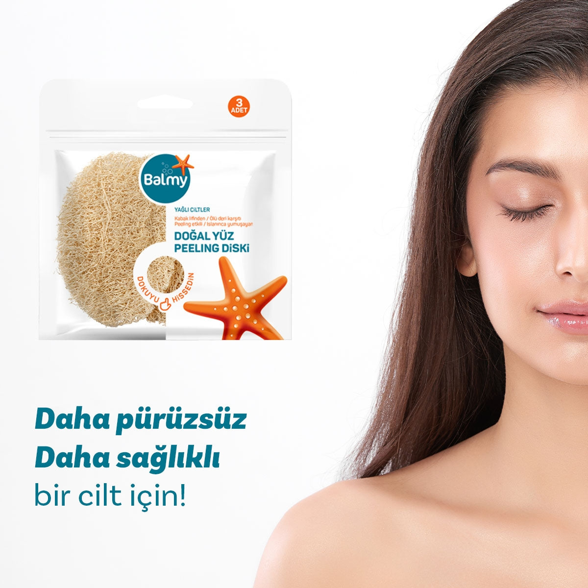 Kabak Yüz Peeling Diski 3'Lü