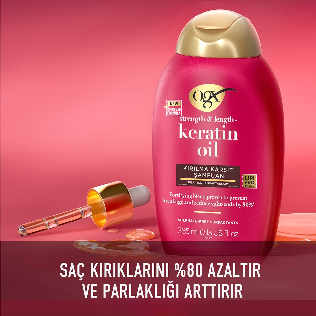 Keratin Oil Şampuan 385 ml