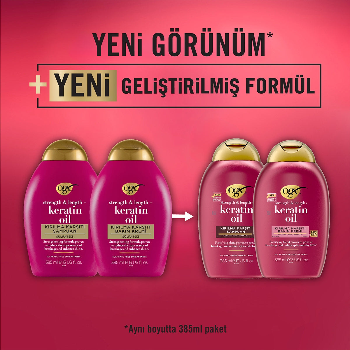 Keratin Oil Şampuan 385 ml