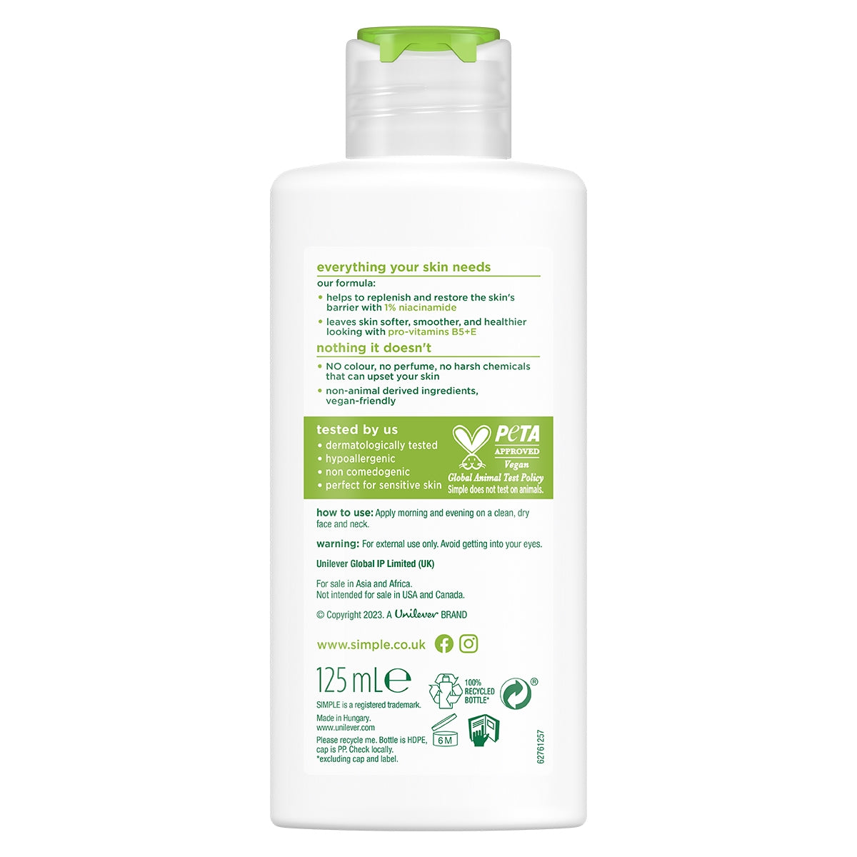 Kind To Skin Su Bazlı Nemlendirici 125 ml