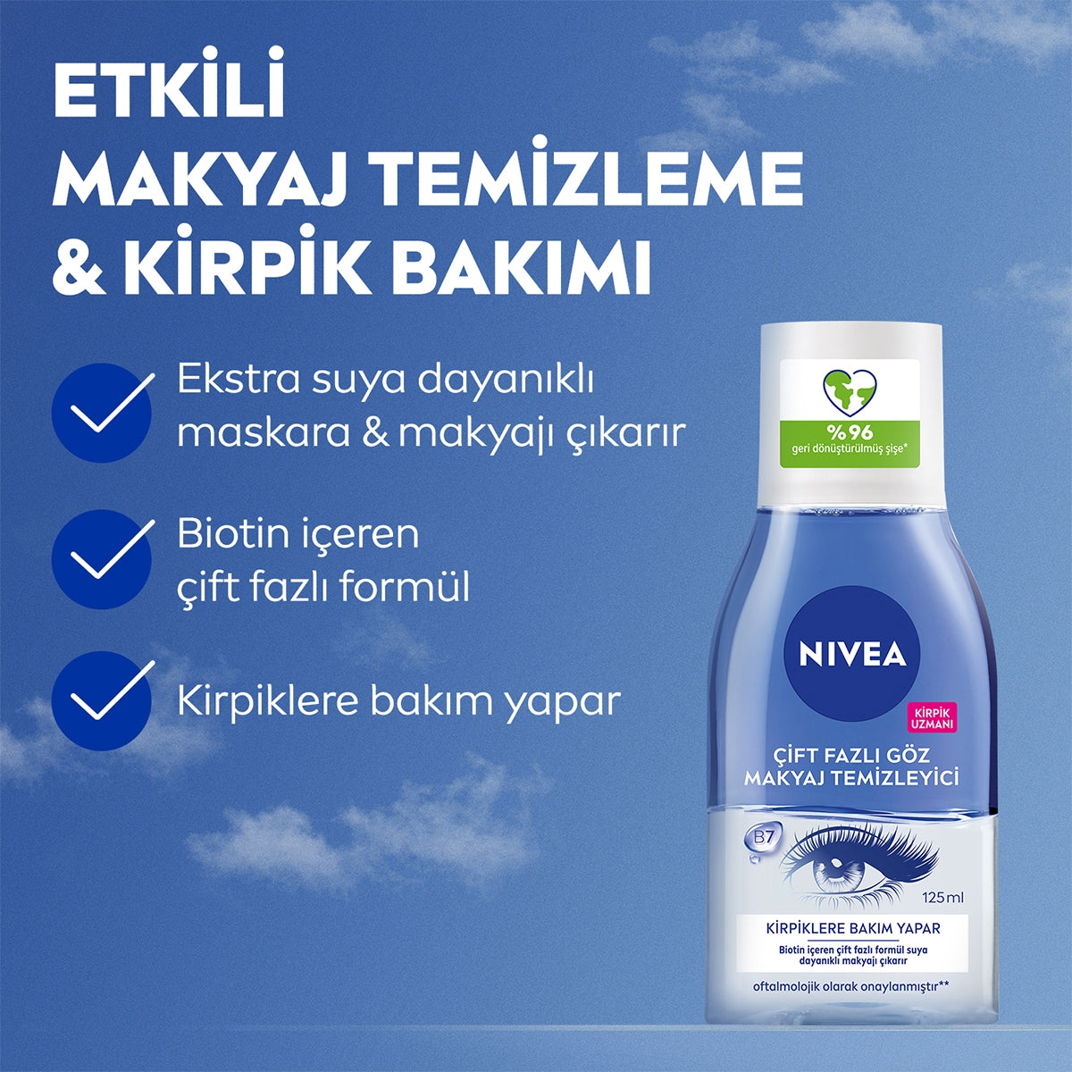 Çift Etkili Makyaj Temizleme Suyu 2X125 ML