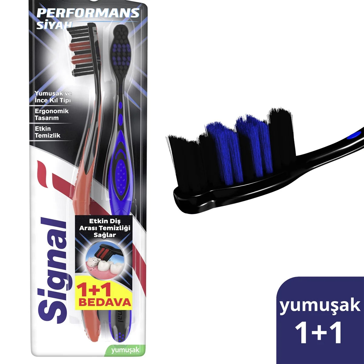 DİŞ FIRÇASI BLACK PERFORMANCE 1+1
