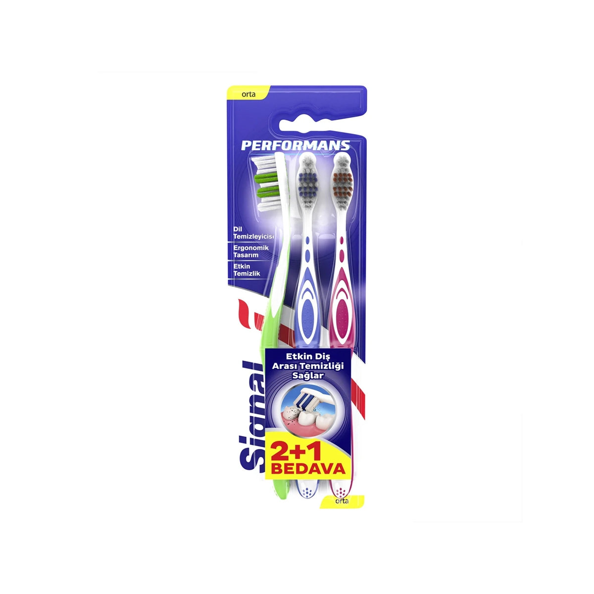 SIGNAL Diş Fırçası Performance 2+1