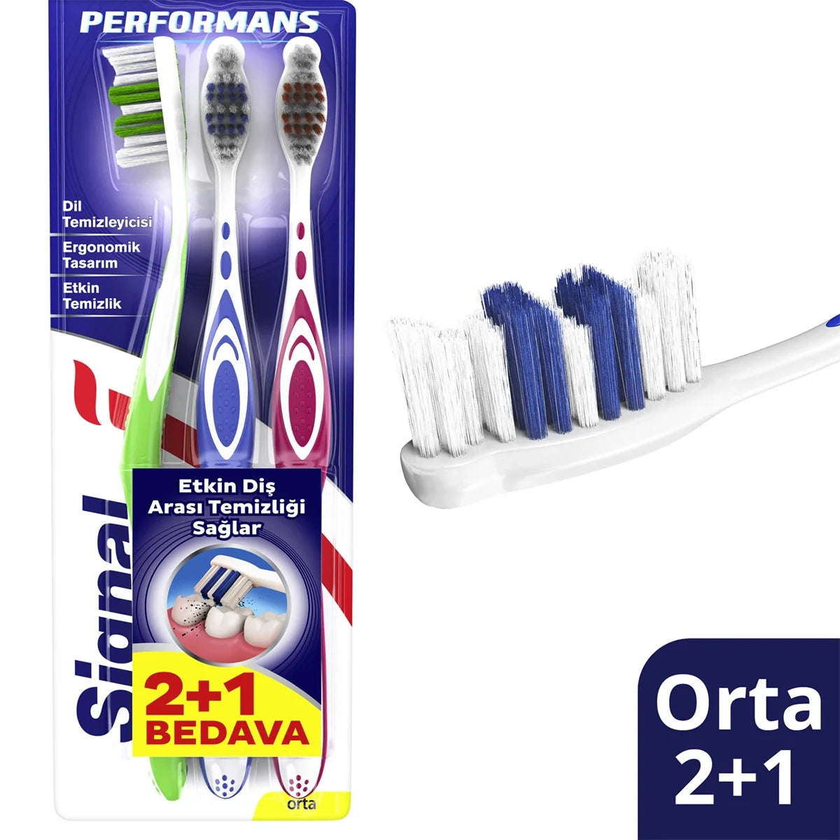 Diş Fırçası Performance 2+1

