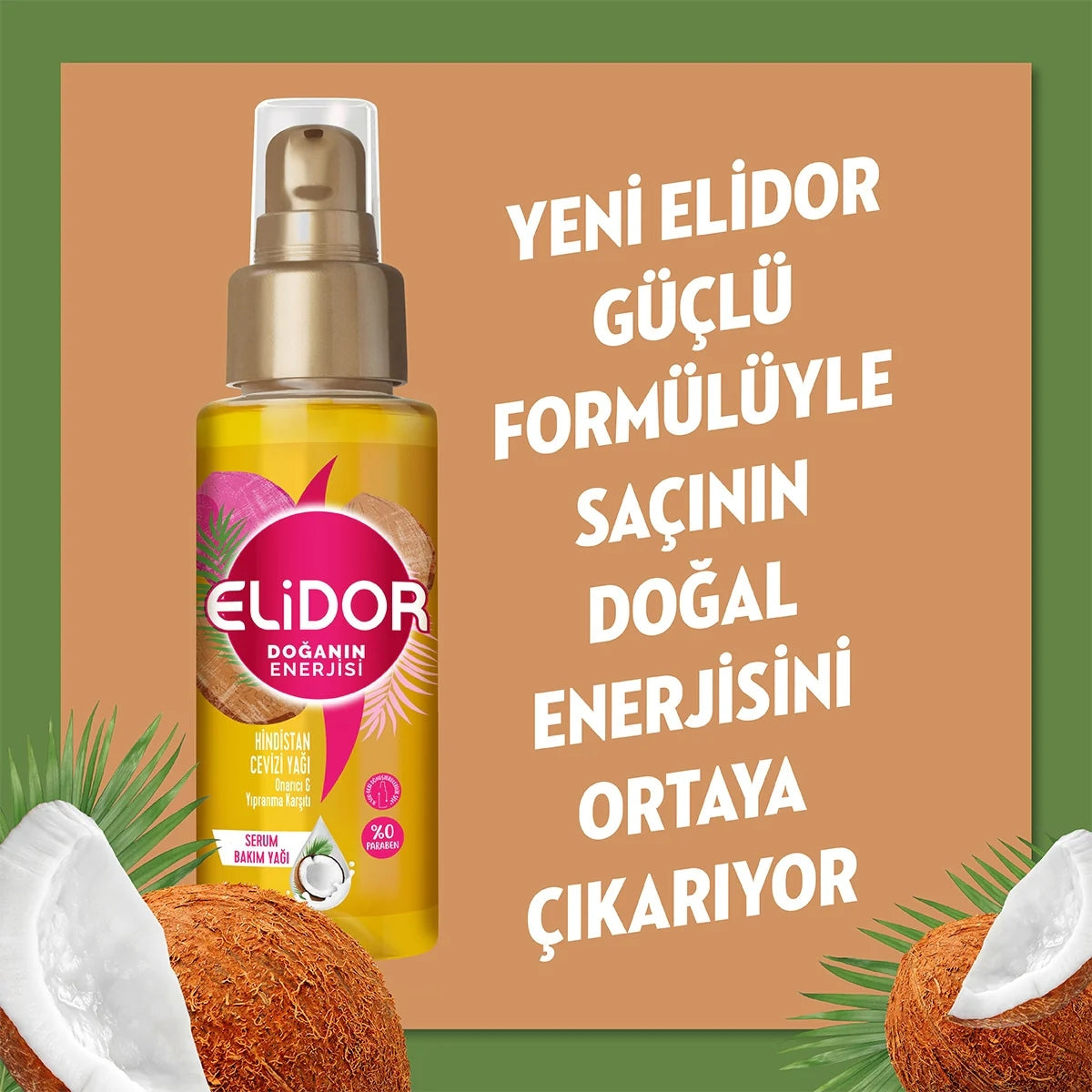 Doğanın Enerjisi Hindistan Cevizi Saç Bakım Yağı 80 ml