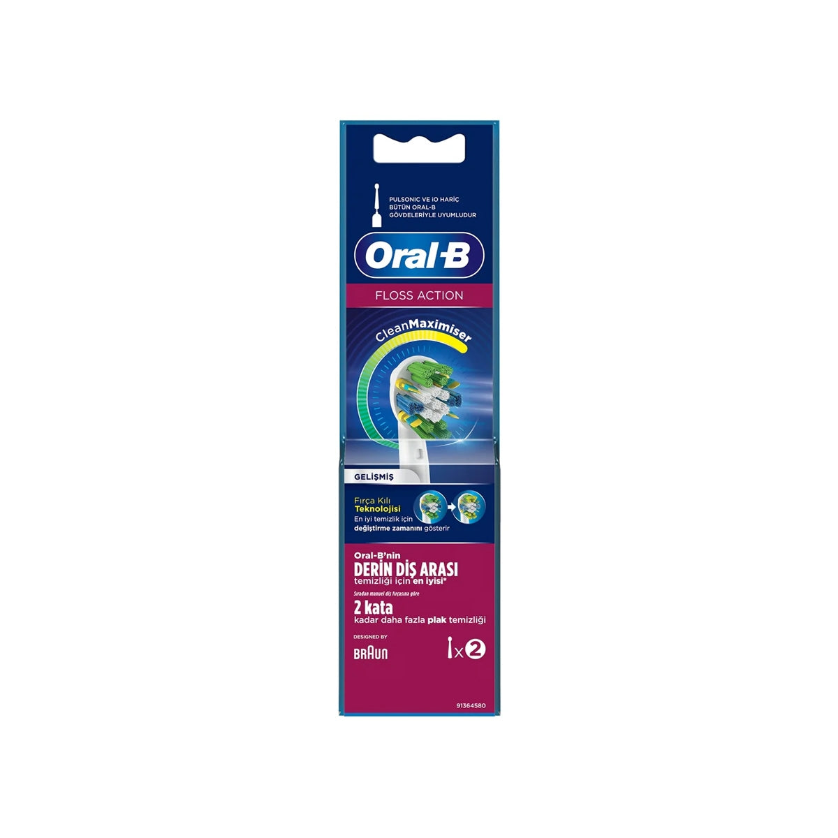 Oral B Yedek Başlık Floss Action 2'li