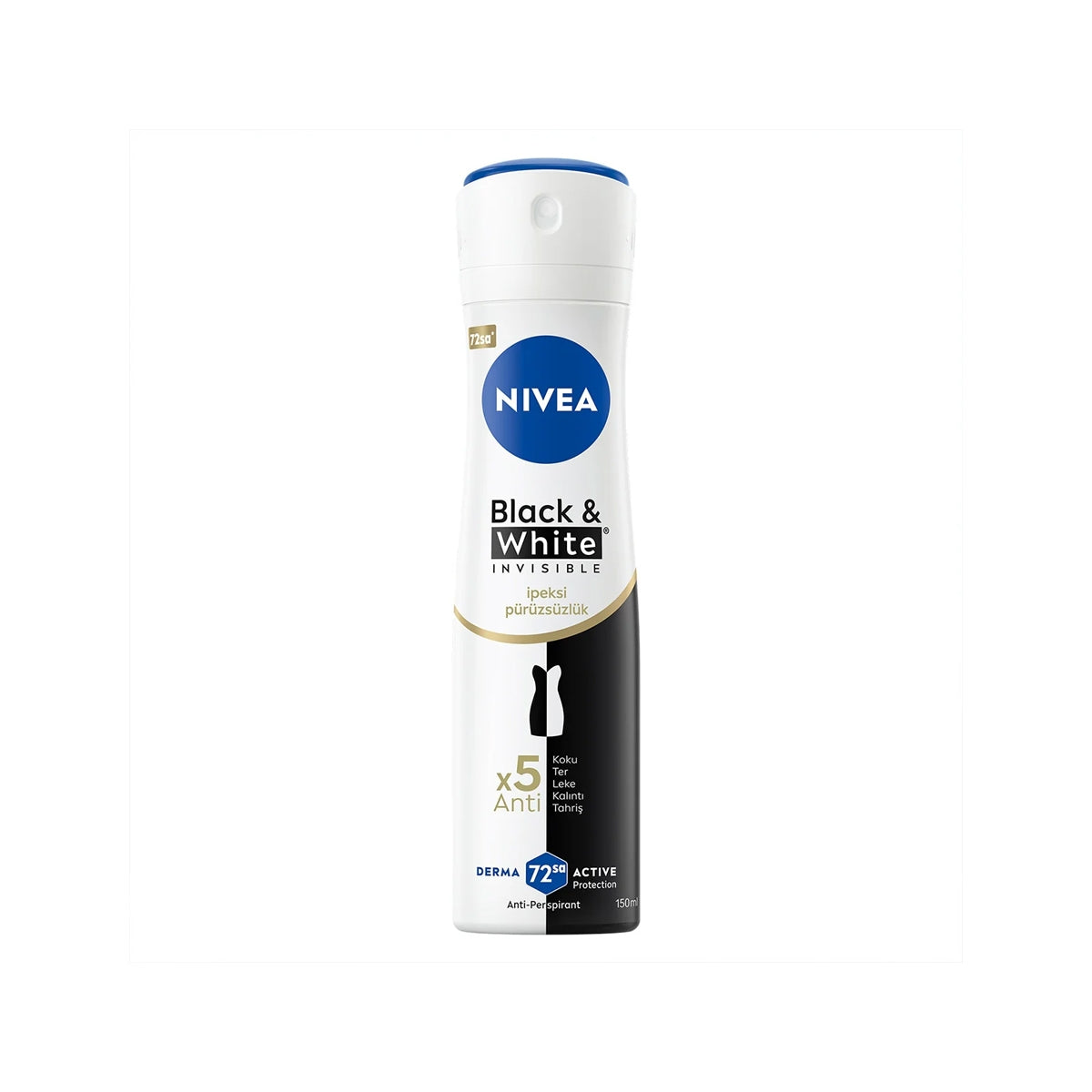 Black and White İpeksi Pürüzsüzlük Bayan Deodorant Sprey 150 ml