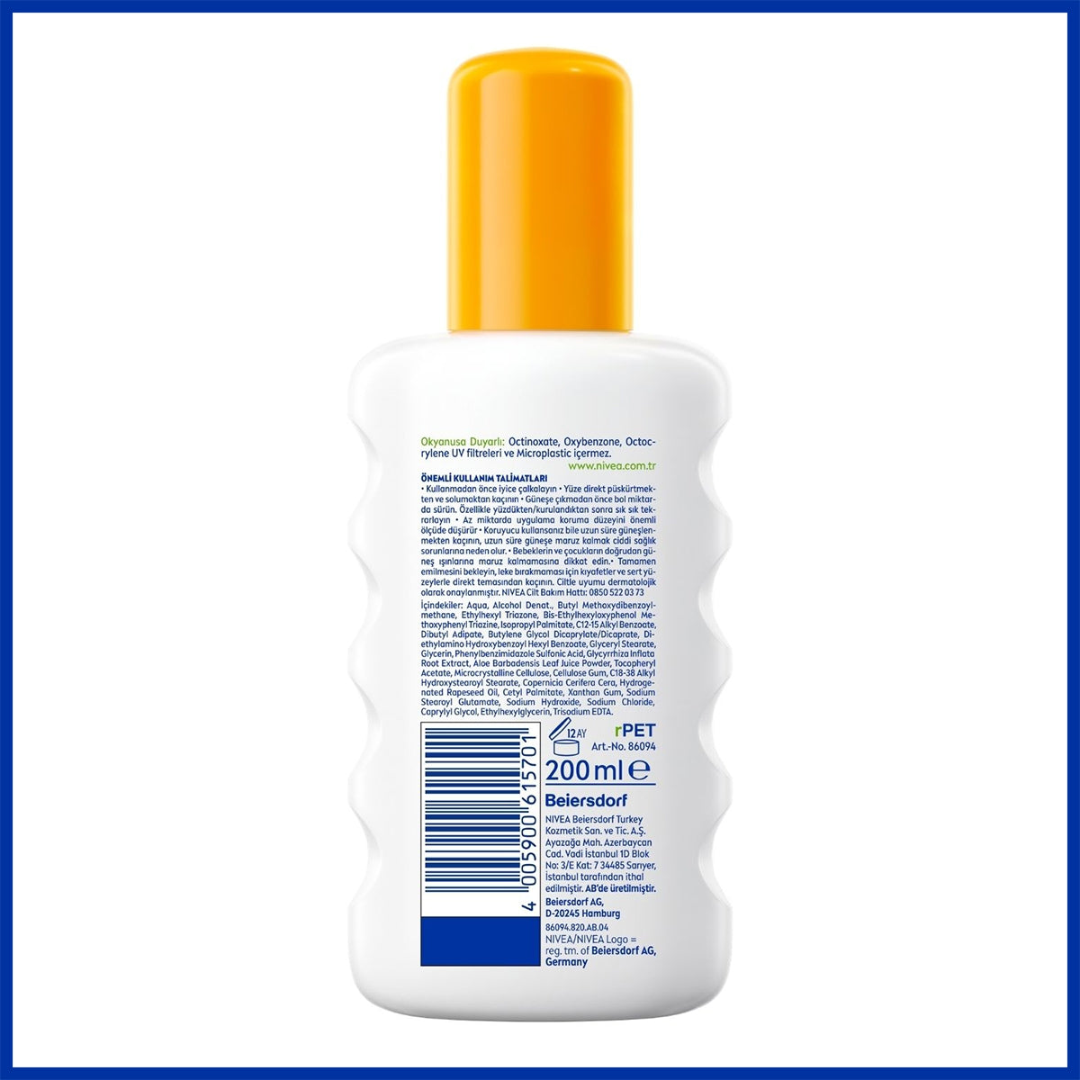 Sprey Hassas Güneş Alerji Koruma Spf 50+ 200 ml
