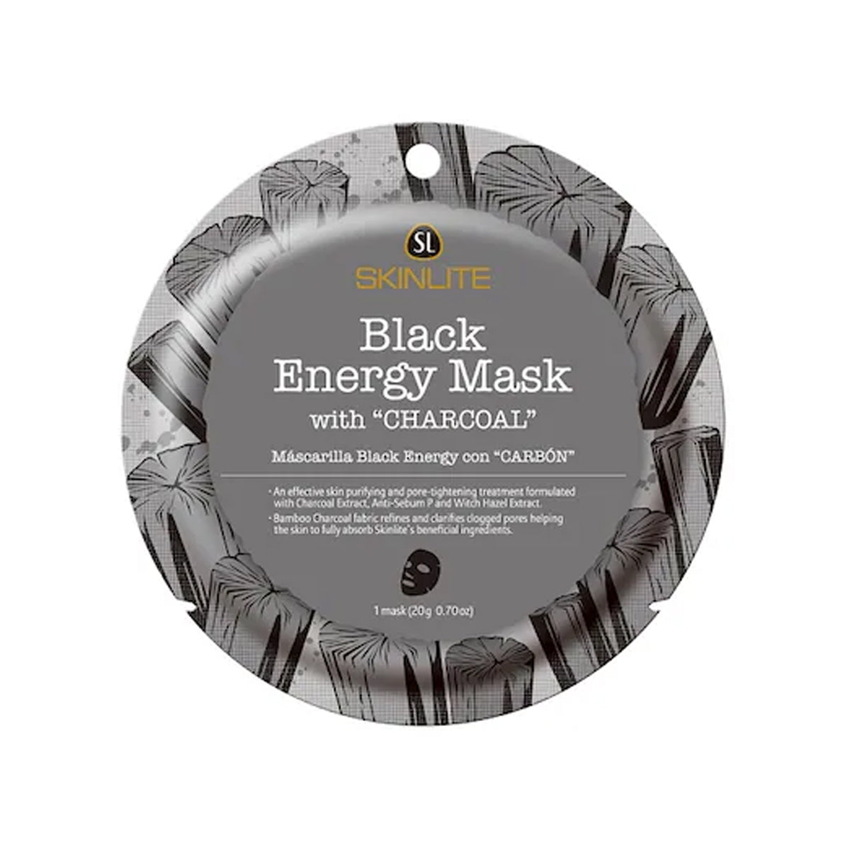 Kömürlü Siyah Enerji Maske 20 GR