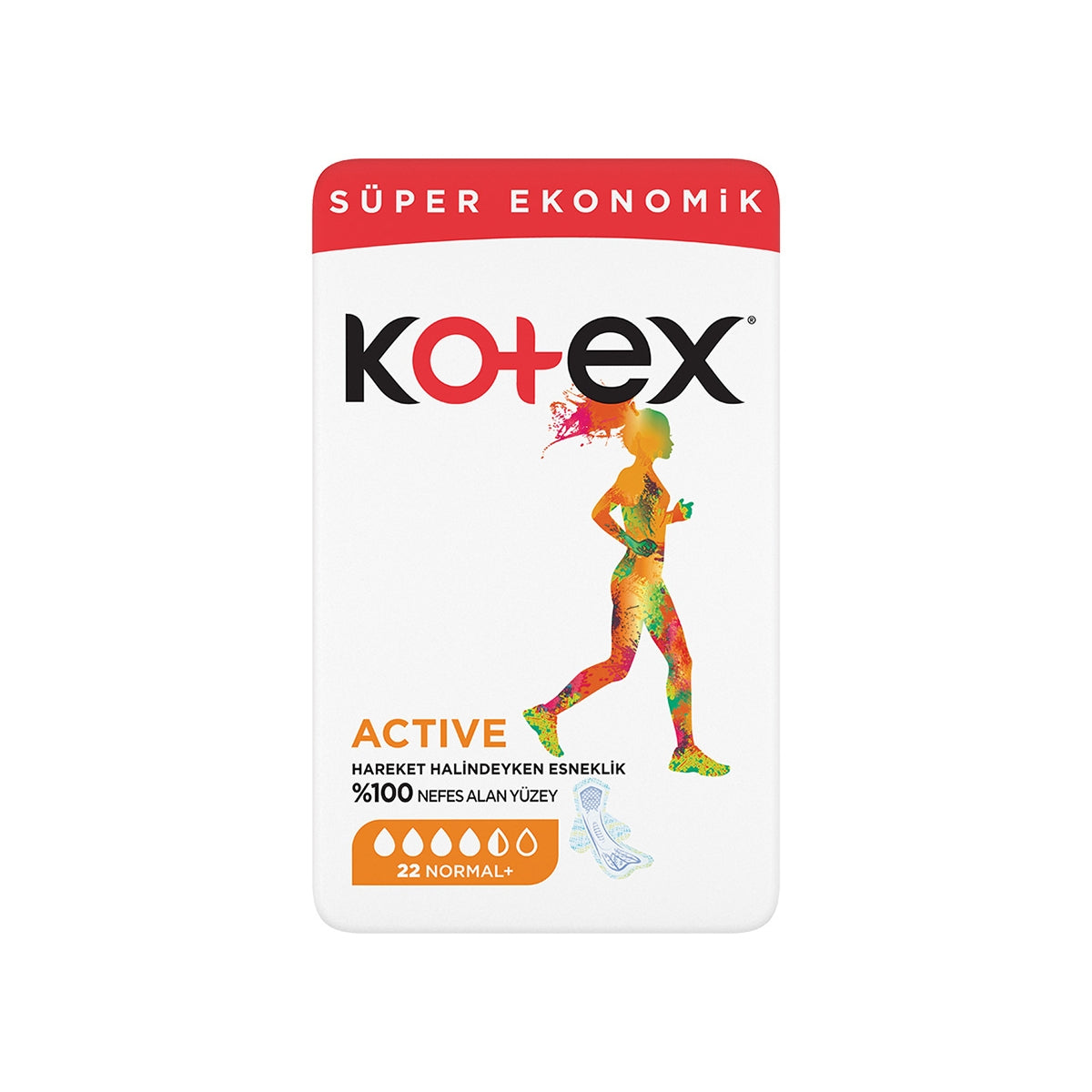 Hijyenik Ped Active Süper Ekonomik 22'li