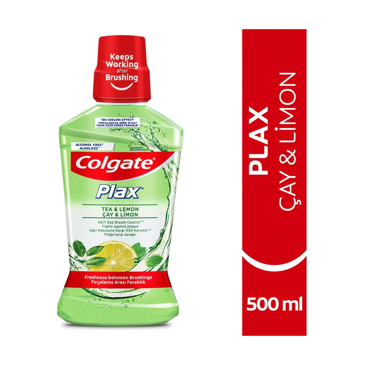 Plax Çay ve Limon Ağız Bakım Suyu 500 ml