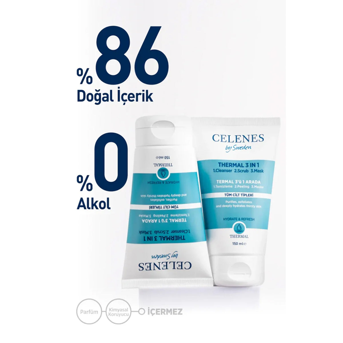 Thermal 3 IN 1 Temizleme Peeling Maske 150 ml