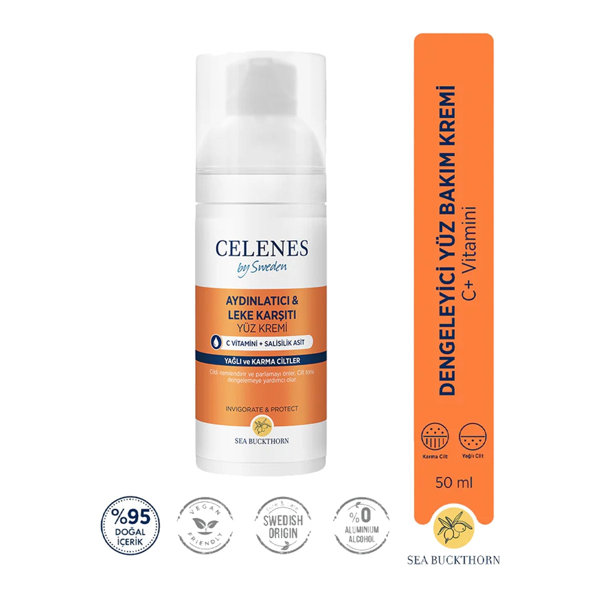Sea Buckthorn Dengeleyici Yüz Kremi Yağlı ve Karma Ciltler 50 ml
