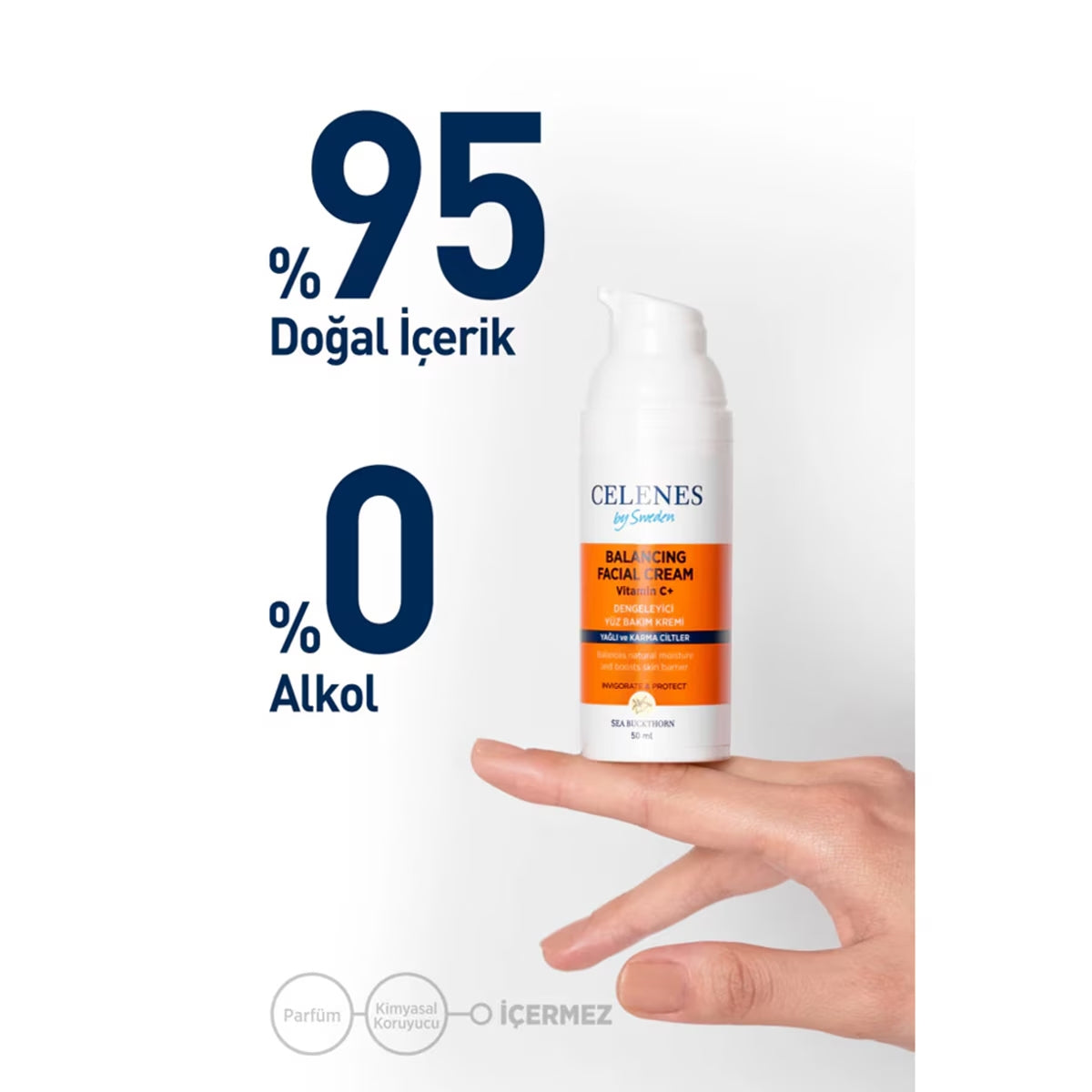 Sea Buckthorn Dengeleyici Yüz Kremi Yağlı ve Karma Ciltler 50 ml
