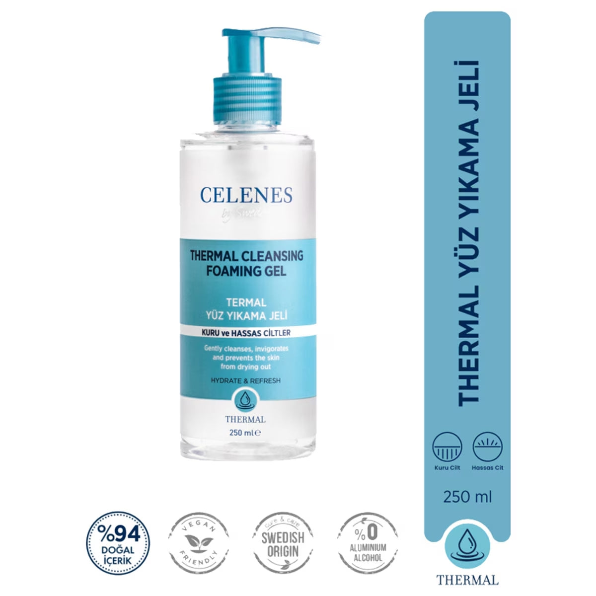 Thermal Yüz Temizleme Jeli Hassas Kuru Ciltler 250 ml