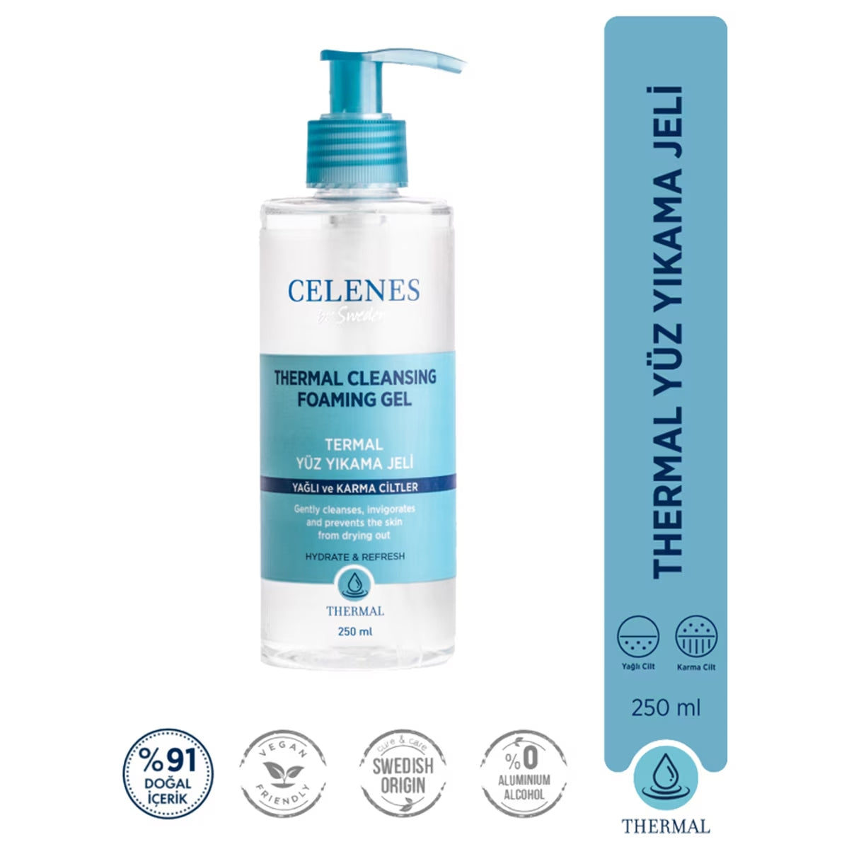 Thermal Yüz Temizleme Jeli Yağlı-Karma Ciltler 250 ml