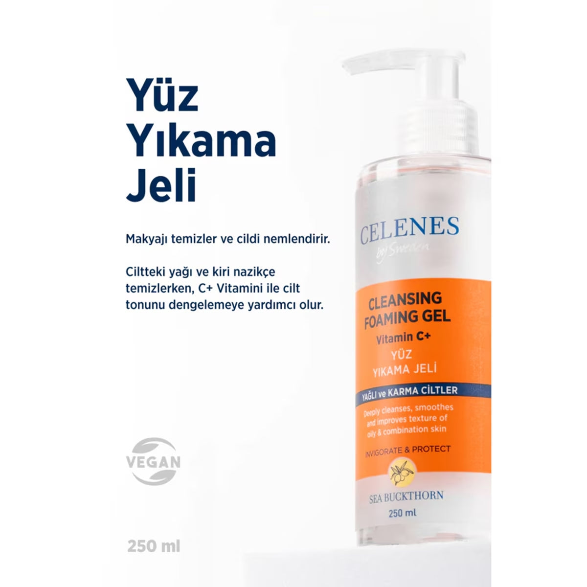 Sea Buckthorn Yüz Yıkama Jeli Yağlı ve Karma Ciltler 250 ml