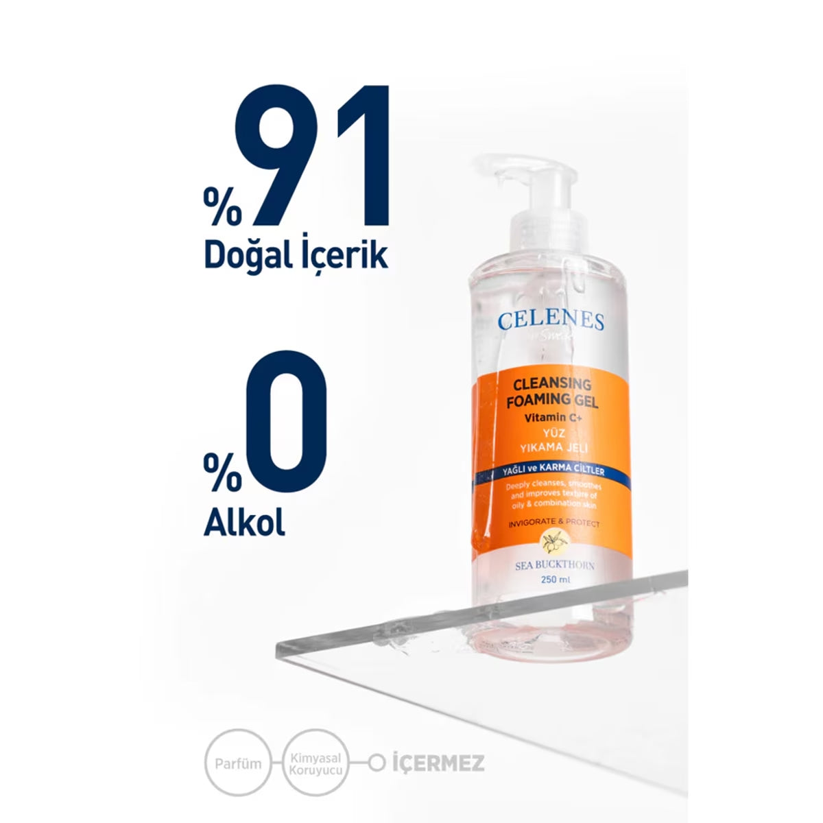 Sea Buckthorn Yüz Yıkama Jeli Yağlı ve Karma Ciltler 250 ml