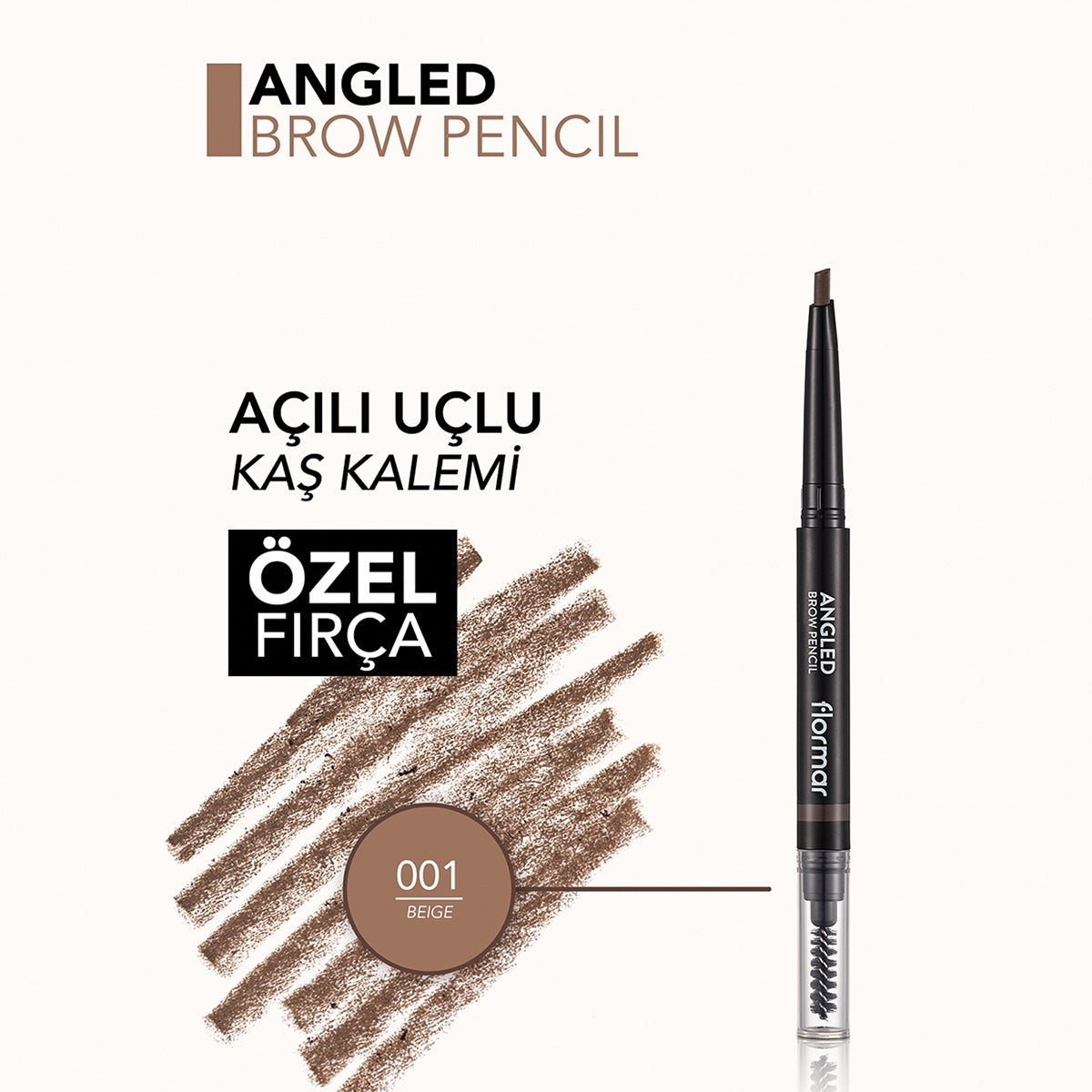 Angled Kaş Kalemi Beige 01
