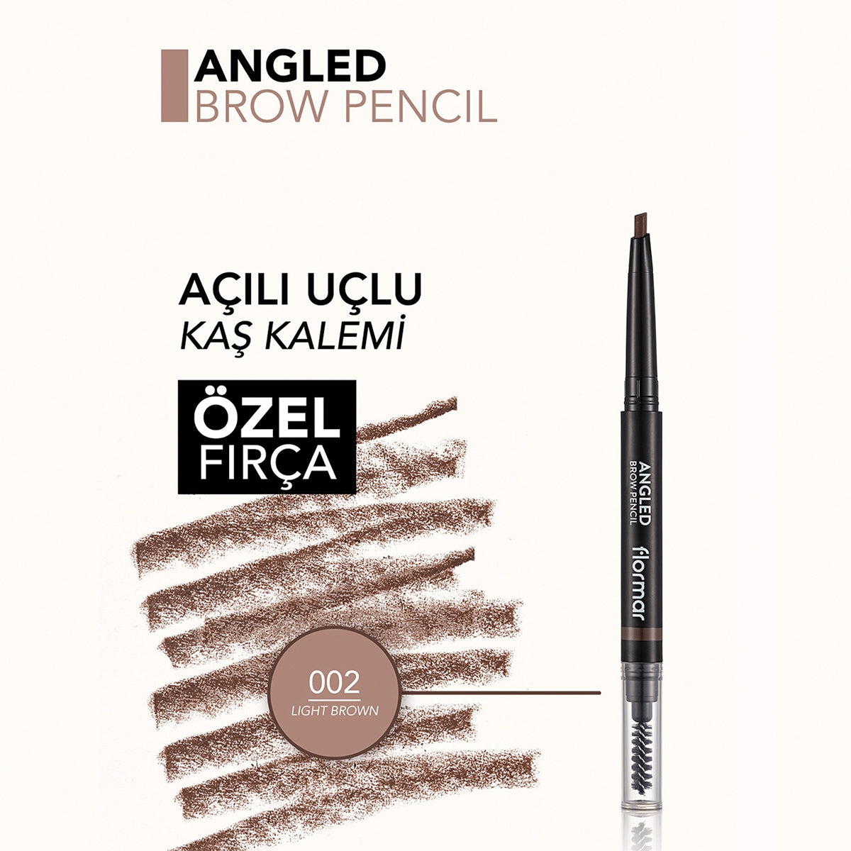 Angled Kaş Kalemi Light Brown 02