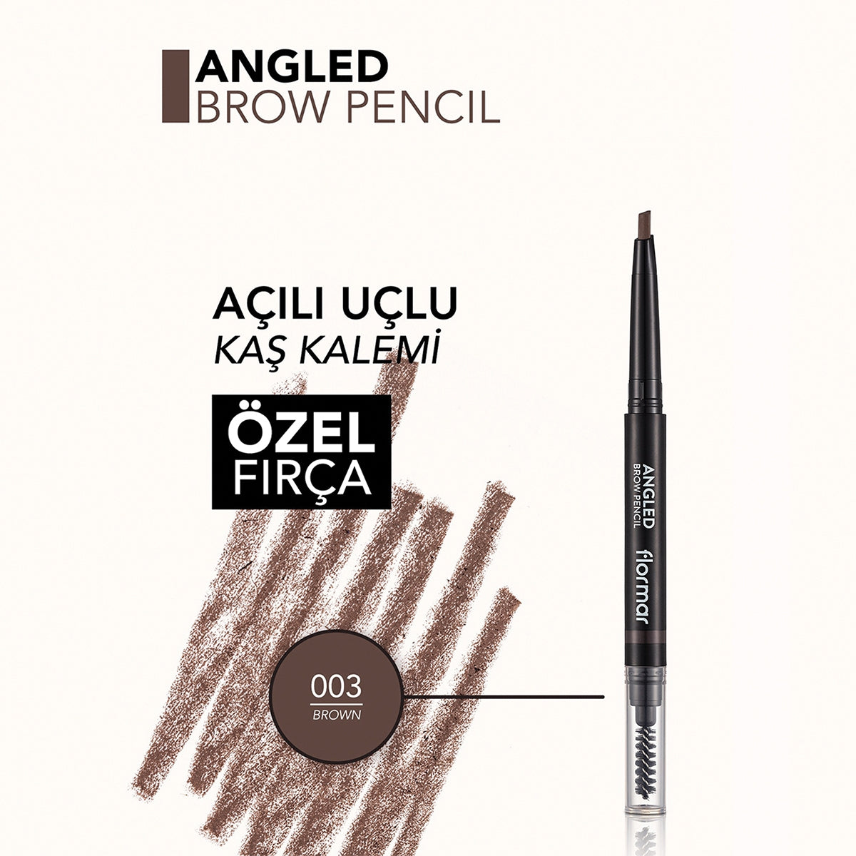 Angled Kaş Kalemi Brown 03