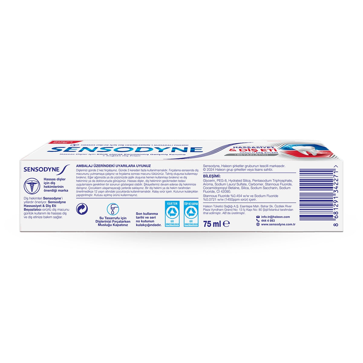 Hassasiyet ve Diş Eti Beyazlatıcı Diş Macunu 75 ml
