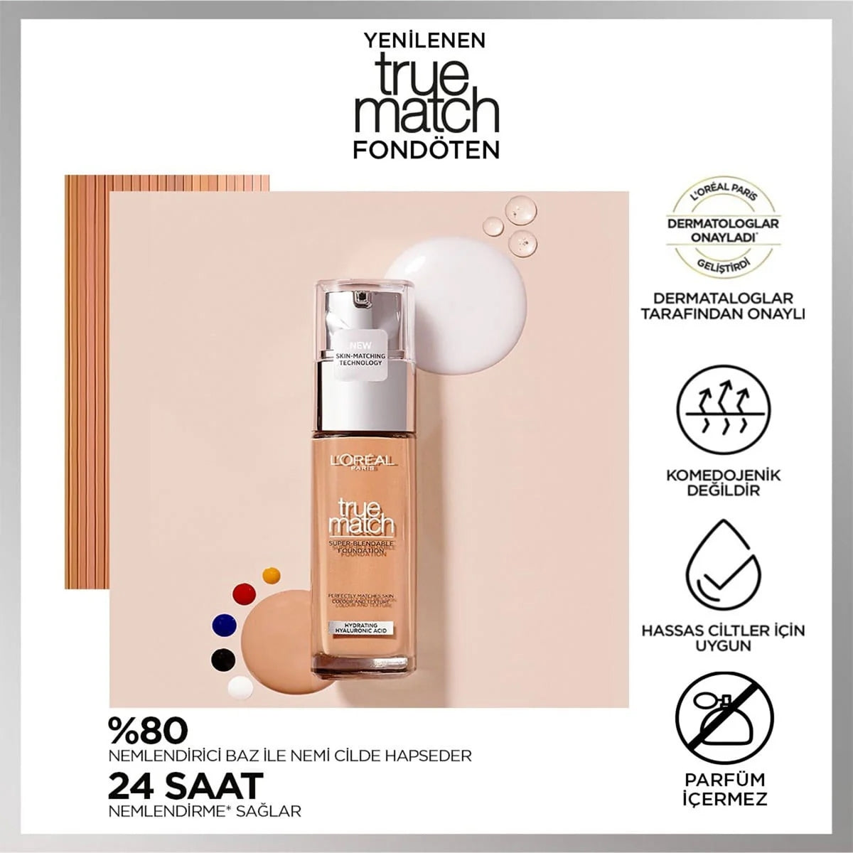 True Match Fondöten 1.N Ivore