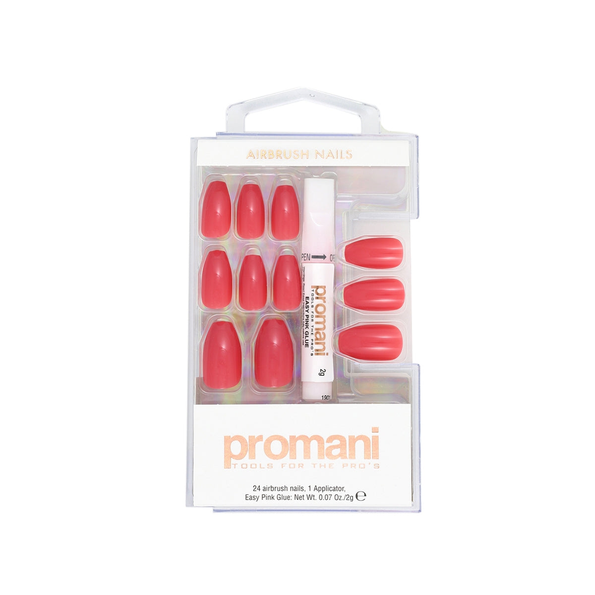 Gül Pembe Takma Tırnak Kiti