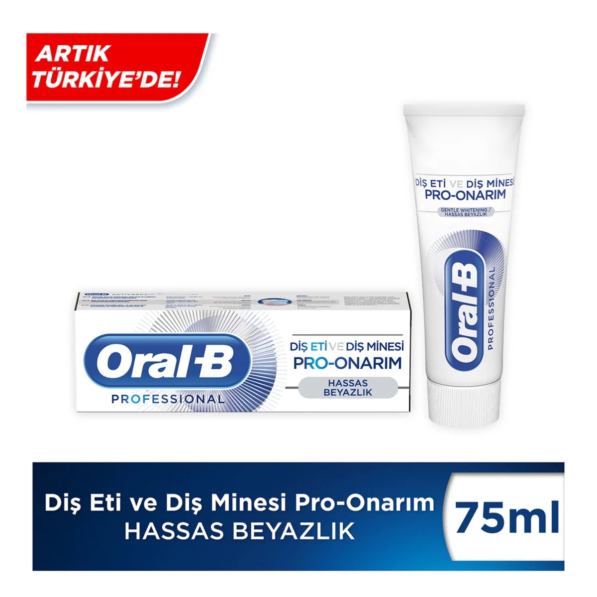 Professional Diş Eti ve Diş Minesi Pro Onarım Hassas Beyazlık Diş Macunu
75ml