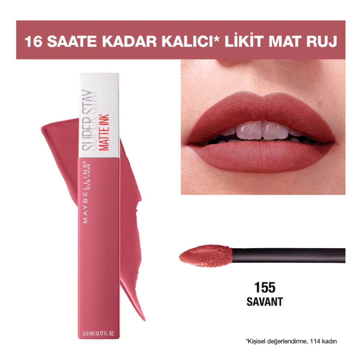 Sstay Matte Ink Pinks Ruj No 155 Savant