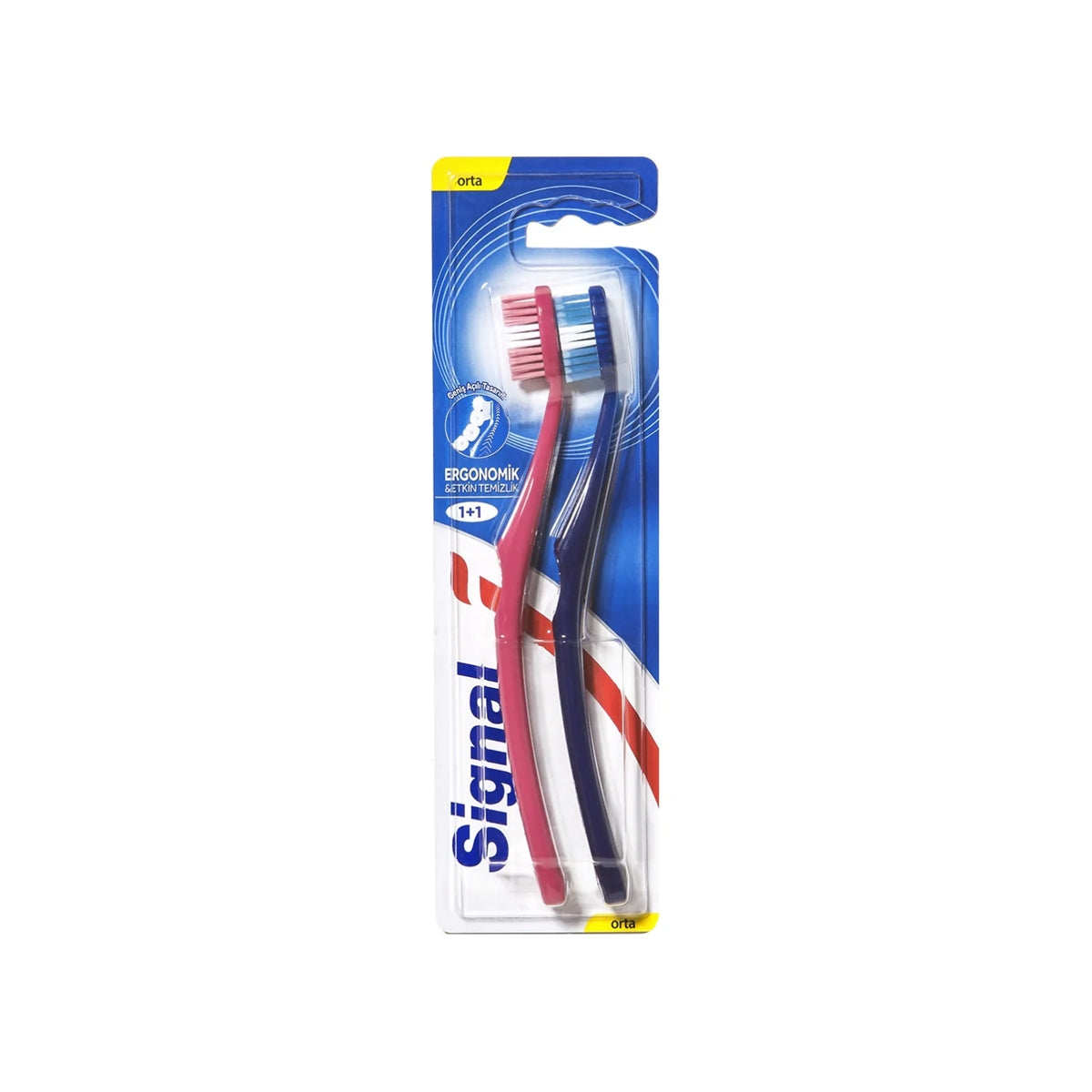 Ergonomik 1+1 Diş Fırçası