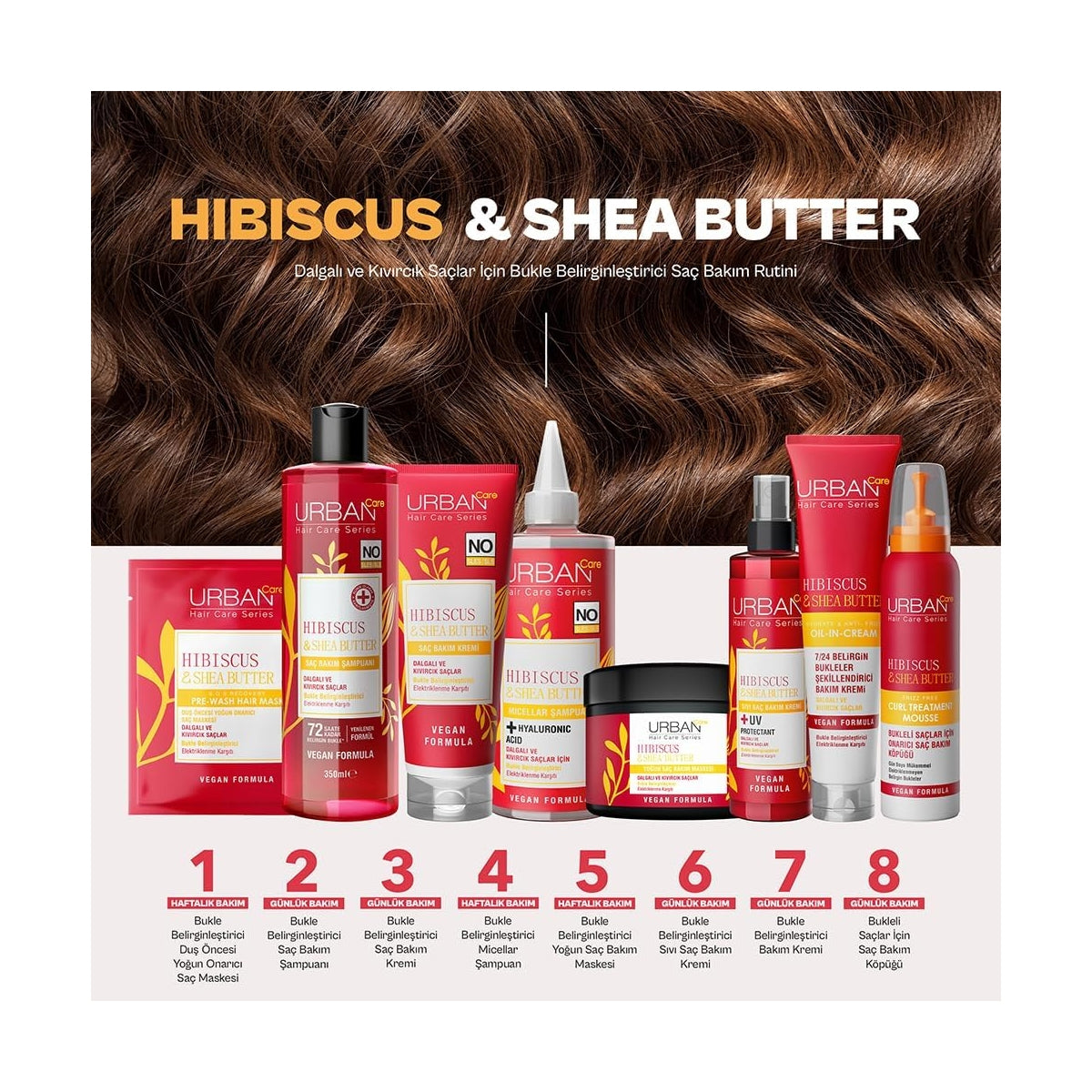 Twisted Curls Hibiscus - Shea Butter Kıvırcık ve Dalgalı Saçlara Özel
Durulanmayan Saç Bakım Kremi 175 ml