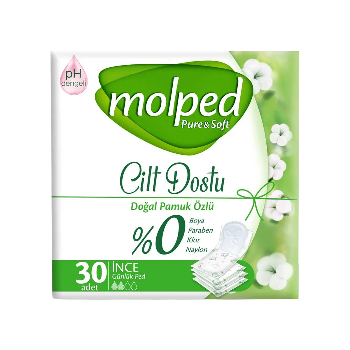 Pure and Soft Günlük Ped İnce 30'lu