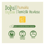 Doğal Organik Pamuklu Temizlik Havlusu 50'li
