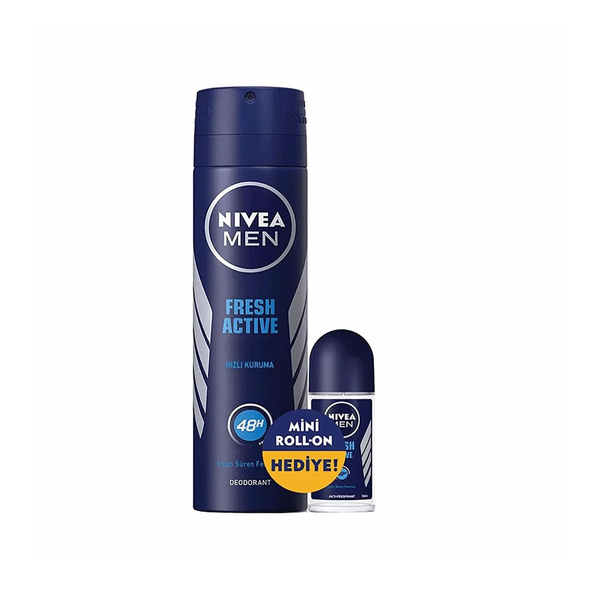 Deodorant Sprey Fresh 150 ML + Deo Fresh Mini Roll-On Erkek