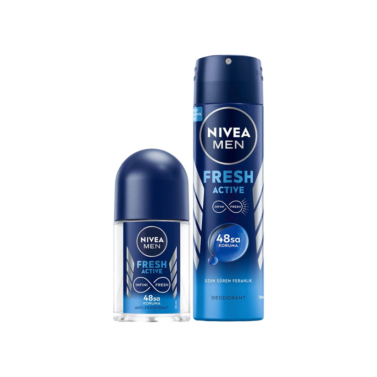 Deodorant Sprey Fresh 150 ML + Deo Fresh Mini Roll-On Erkek