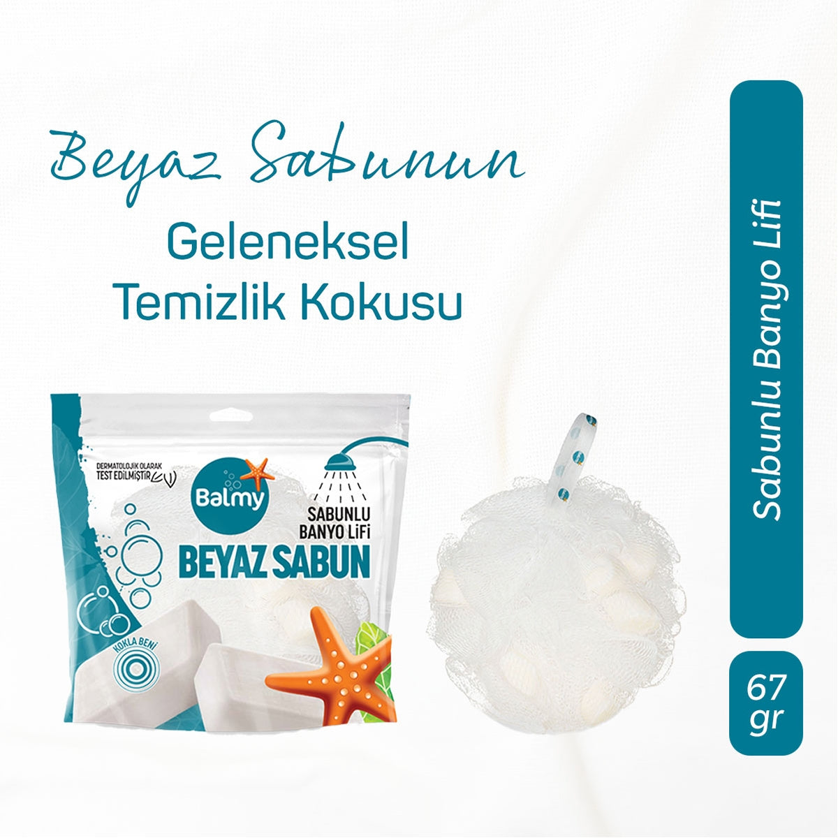Banyo Lifi Beyaz Sabunlu