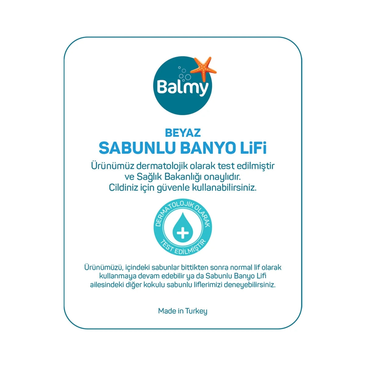 Banyo Lifi Beyaz Sabunlu