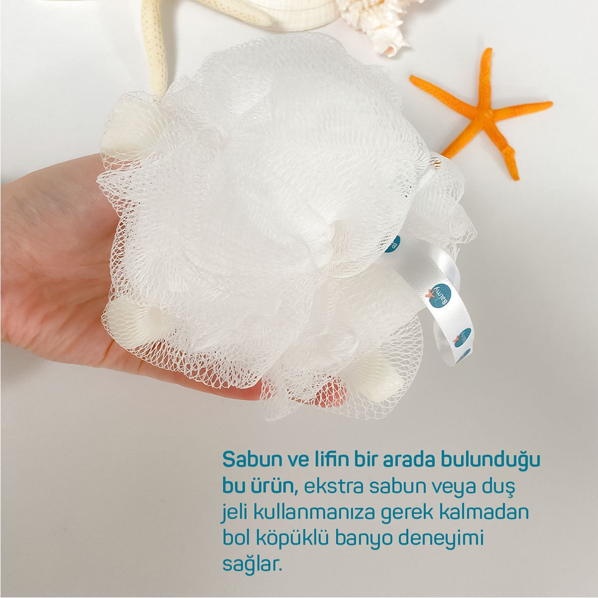 Banyo Lifi Beyaz Sabunlu