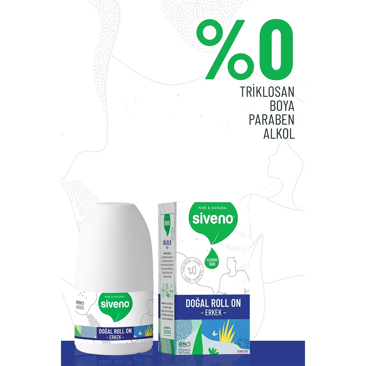Doğal Roll On Erkekler İçin 50 ml
